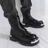 Ботинки средней длины и высокие мужские большого размера ботинки Мартин 2025 осень и зима новые мужские ботинки на платформе с большой головой мужская обувь для внешней торговли