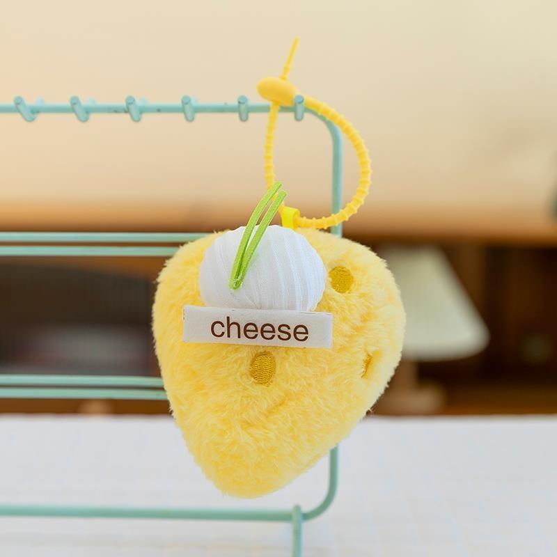 Cake Cute Plush Keychain Car Pendant With Toy Design Car Accessories Interior