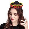 3 Pack Cinco De Mayo Fiesta Headbands Party Decorations Non Woven and Straw Sombrero Party Hats