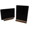 Natural Color Tabletop Chalkboard Sign Set Wood Menu Chalk Board Sign Set for 4Pcs Party