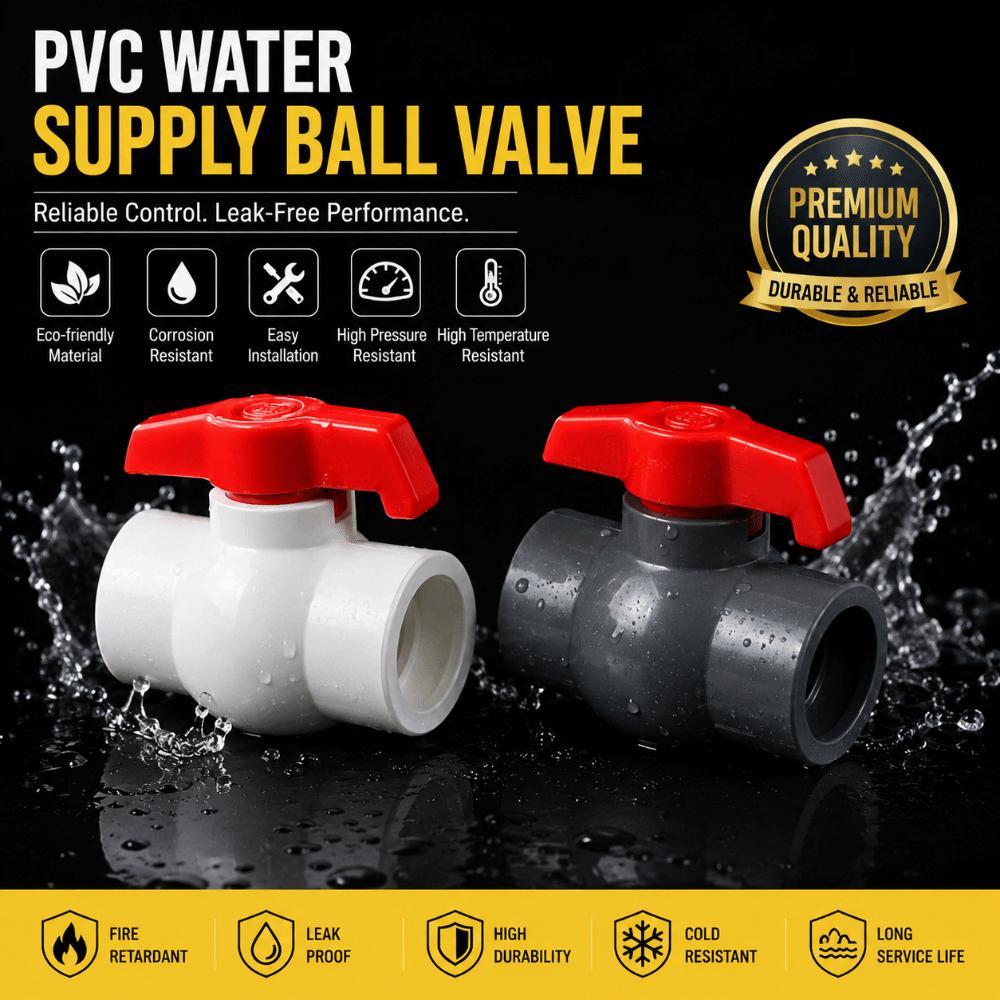 Corrosion Resistance PVC Pipe Fittings PVC Valve Switch Aquarium Accessories