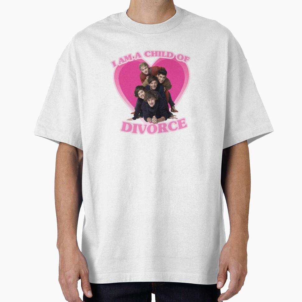 I'm child of divorce One direction 1D Oversized T-Shirt