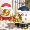 1 набор копилок большой емкости мультфильм наклейки сбережения ключ разблокировка дети копилка форма ракеты держатель денег товары для дома