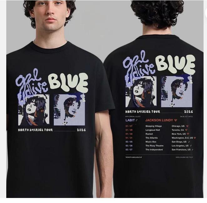 Galdive Blue North America Tour 2026 Schedule Dates Two Sided T-Shirt