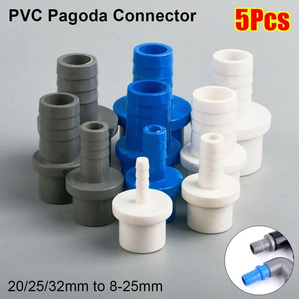 5Pcs Soft Hose Joint Adapter 20/25/32mm to 8-25mm Pipe Joint Fittings for Aquarium Fish Tank