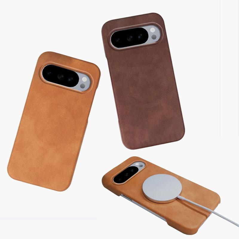 Безрамочный противоударный жесткий чехол из овчины для Google Pixel 10 9 Pro XL Pixel 9A 10Pro XL с магнитной беспроводной зарядкой