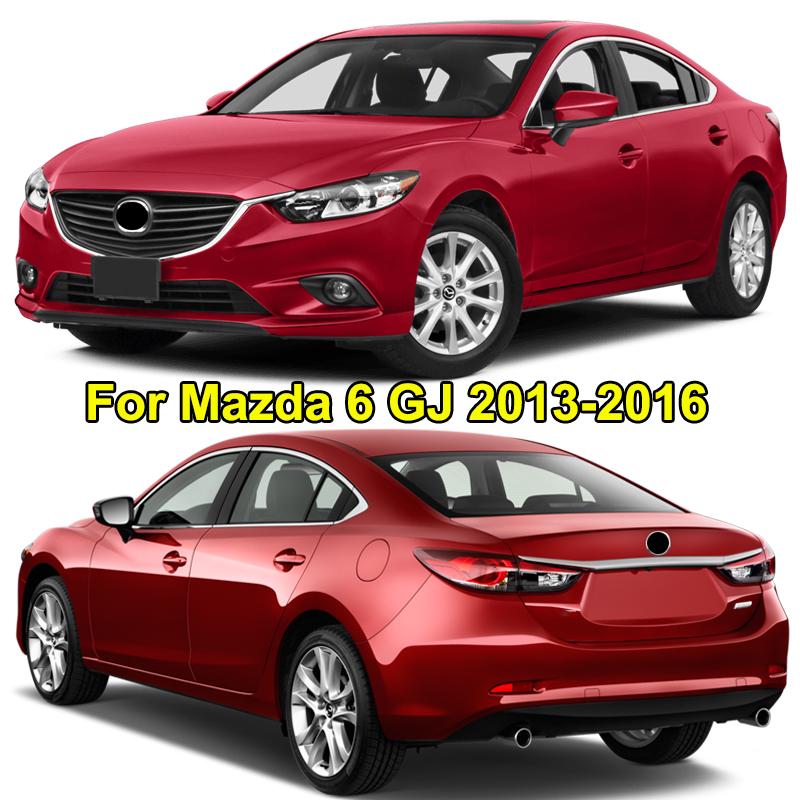 Для Mazda 6 Atenza GJ 2013 2014 2015 2016 хромированная крышка панели рулевого колеса, кнопка переключения, накладка, наклейка, украшение автомобиля