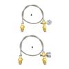 5/8 External Thread Argon Cylinder Hose Metal Plastic Refill Station Transfer Adapter Hose for Welding Gas Transfer