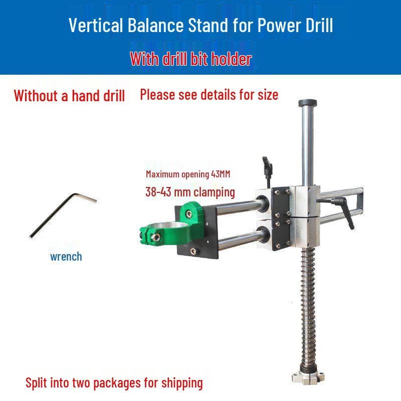 Telescopic Universal Handheld Drill Stand for Benchtop Drilling and Tapping