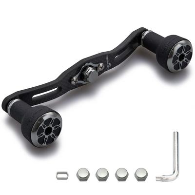 HEIGHTEN 120110 мм Толщина ручки катушки 4 мм 1.5K Charcoal Cloth Carbon 24 мм Ручка TPE Оснащена SHIMANO DAIWA Abu General Bait Reel Серия TPE