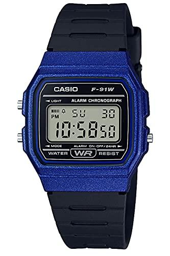 Casio Коллекция F-91WM-2AJH / -91WM-7AJH Черные наручные часы