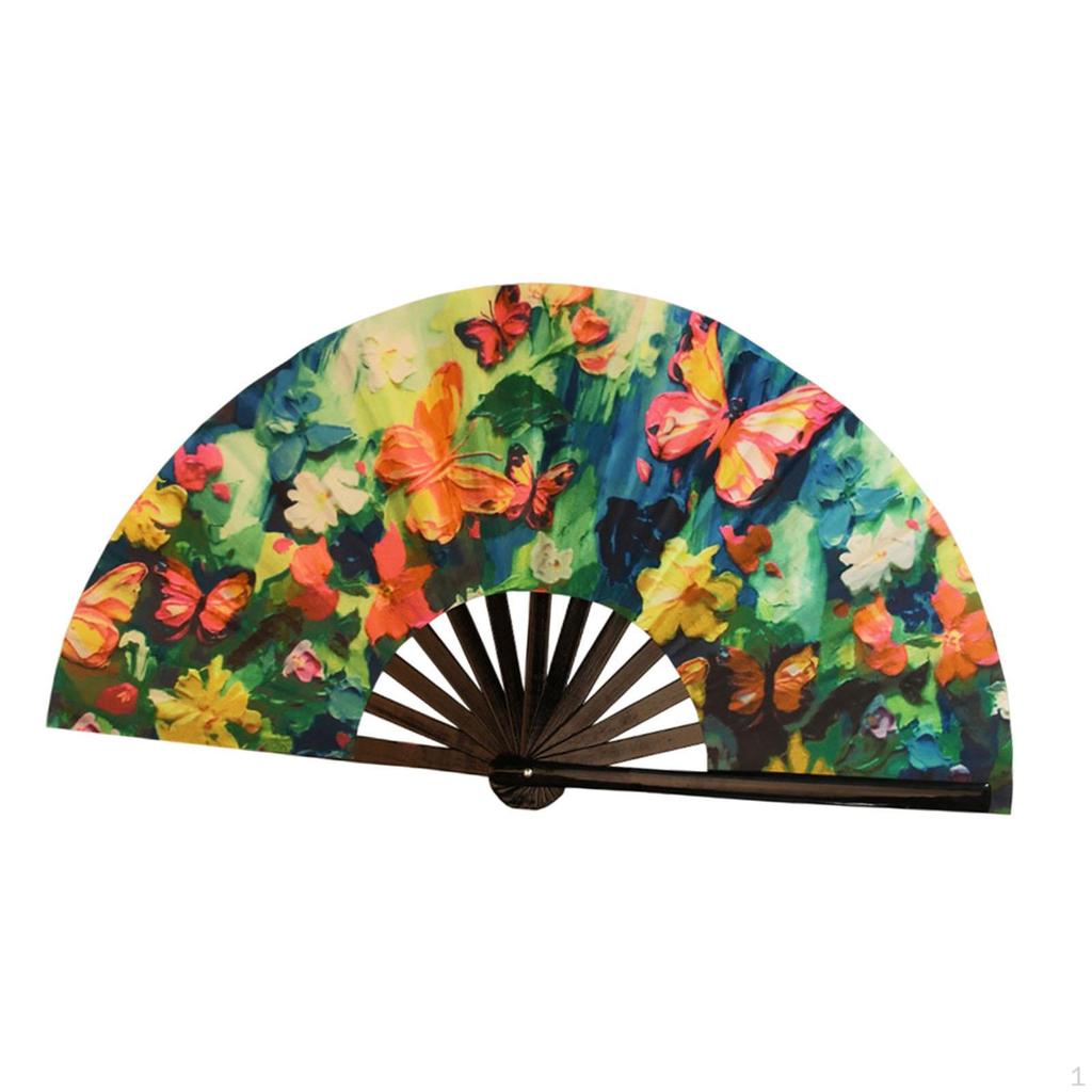 Bamboo Frame Folding Fan for Dance Events And Festivals