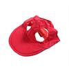 Dog Baseball Cap Summer Pet Beach Visor Hat with Ear Holes Adjustable