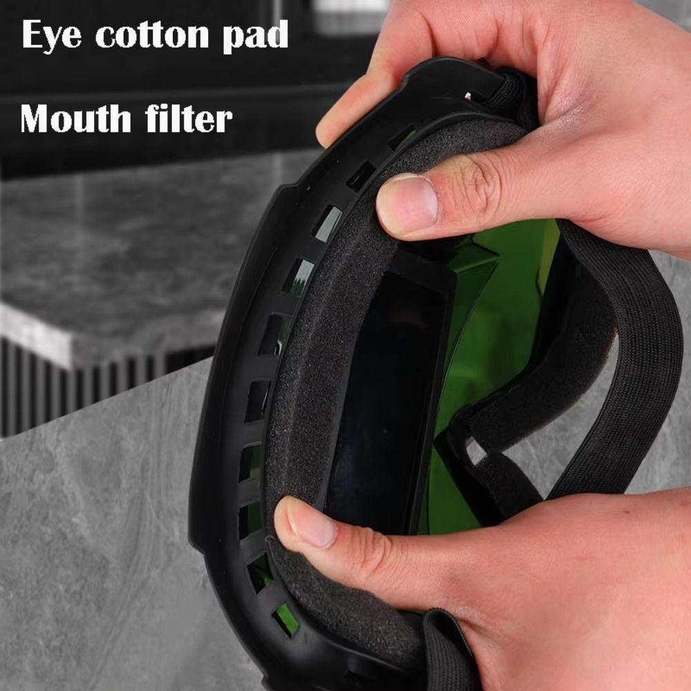 Work Protective Welding Glasses Adjustable Band Face Protector Comfortable Welding Mask Grinding