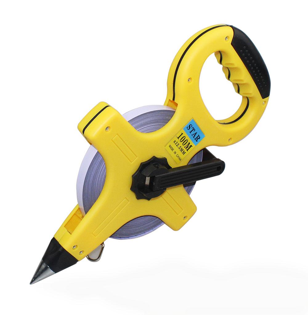 30M 100M выдвижная метрическая лента открытая катушка длинная стальная рулетка измерительная линейка деревообрабатывающие инструменты бытовые инструменты