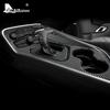 Real Soft Carbon Fiber Sticker for Dodge Challenger 2015 2016 2017 2018      Interior Car Gear Shift Panel