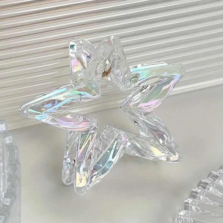 Красочная полая заколка-акула-звезда Сладкая заколка для полусобранных волос Милая заколка-хвост в форме пятиконечной звезды Модная заколка для волос