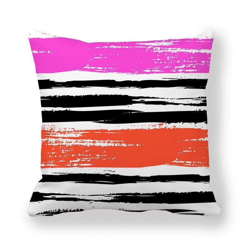 Abstract Geometric Pillow Covers Home Decor Sofa Pillow Covers Bedroom Living Room Colorful Striped Pillow Covers