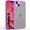 Case for iPhone 14 Silicone Thin Rigid Shockproof - Purple
