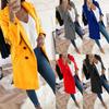 Woman Long Wool Coat Elegant Blend Coats Slim  Female Long Coat Outerwear Jacket