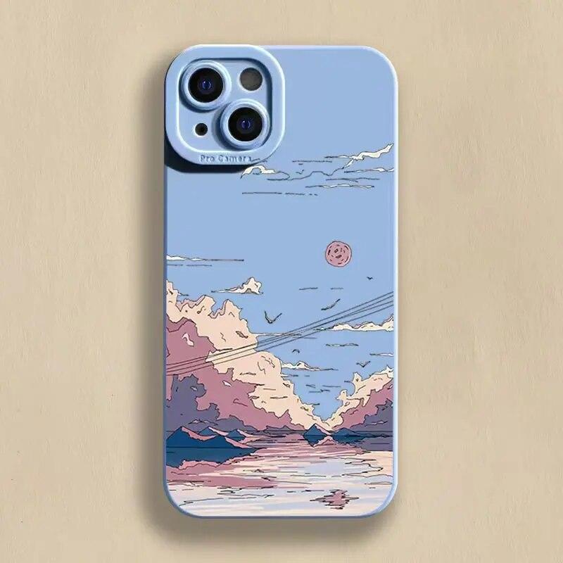 Soft Fashion Animation Lovely Phone For Iphone 14 Mini 12 XR 6 Plus 13 7 X Max Pro 6s 11 XS 8 TPU Silicone Soft Case Cover