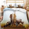 3D Elephant Theme Bedding Set Pillow Cover Bedding Set Duvet Cover Full Size Single/Double Bed Home Decoration
