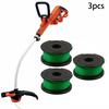 3PCS Spool & Line For Black & Decker GL7033 GL8033 GL9035 Strimmer A6482