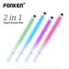 FONKEN 2 в 1 стилус Macaron градиентный емкостный сенсорный карандаш универсальный карандаш для рисования экрана для Android телефона планшета