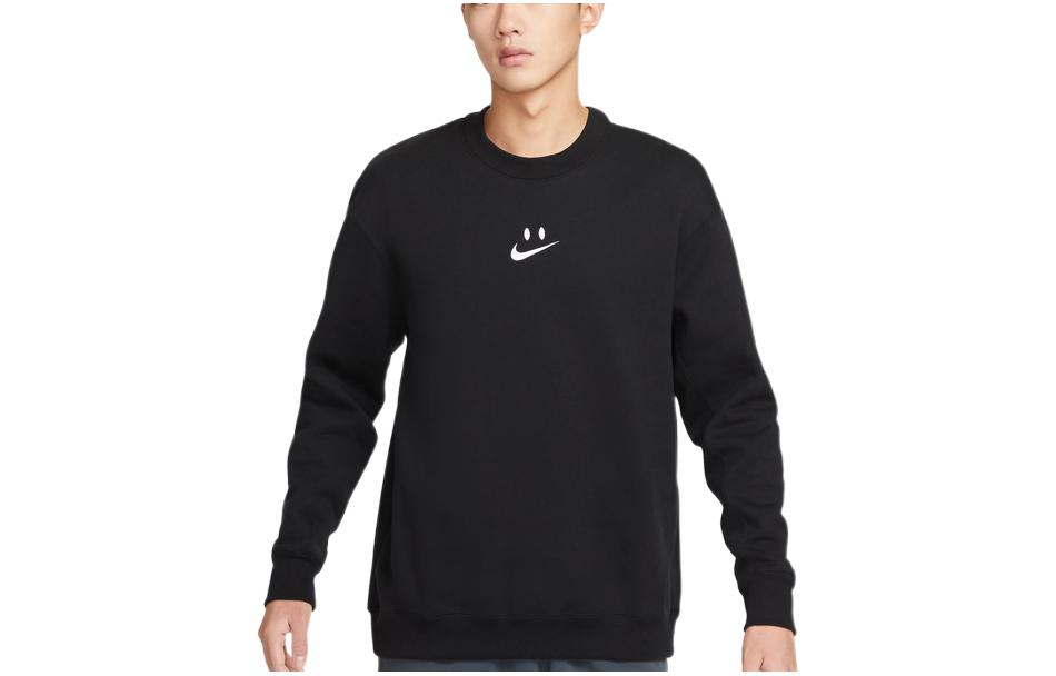 Nike Sweatshirts Men's Black Crew Neck Thickened Regular FB8969-010