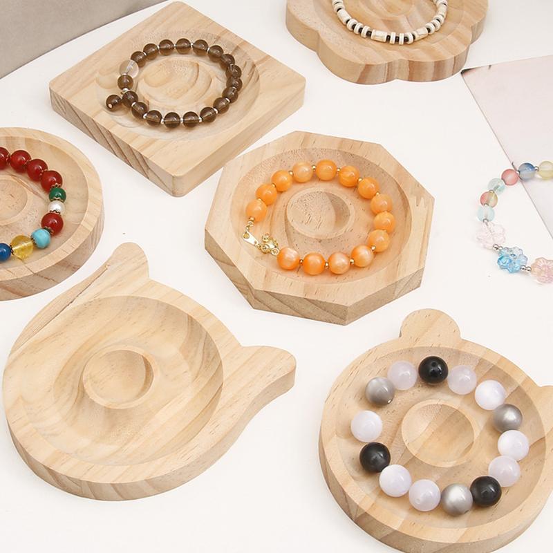 Wooden Bead Board Creative Storage Tray Organize Multiple Styles Bracelets DIY Ornament Display Grooves Sundries Accessories