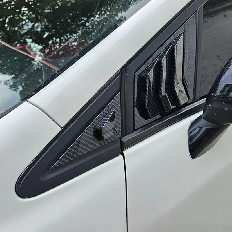 Для Honda Civic Седан 9-го поколения 2012-2015 АБС-пластик Окно Четверть Передний Жалюзи Накладка Вентиляционное отверстие Боковое Жалюзи Отделка Автомобильный Клей