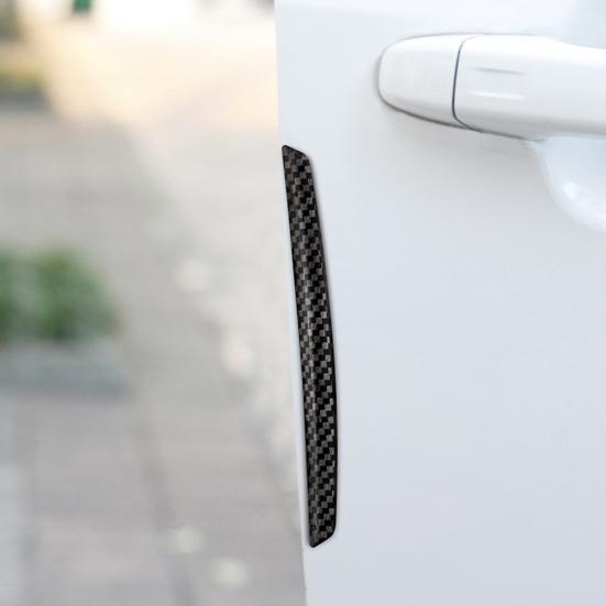 4 шт., прочная сменная защитная кромка для двери, углеродное волокно, защита от натирания, защита для края двери автомобиля