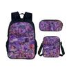 Backpack Cartoon Devil Anime Lightweight Travel Casual Backpack Laptop Bag School Bag Three-piece Set
