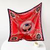 Satin Square Scarf 90cm Gift Silk Scarf Women'S Scarf Shawl Professional Elegant Scarf Sunscreen Scarf Shawl