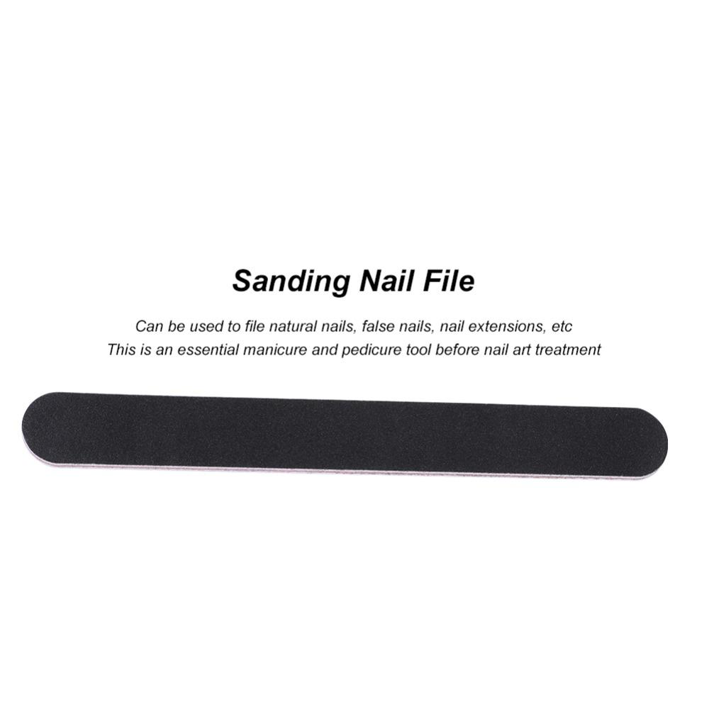 5Pcs EVA, sanding paper Black Sand Nail Buffing Strip False Nail Edge Trimming and Smoothing