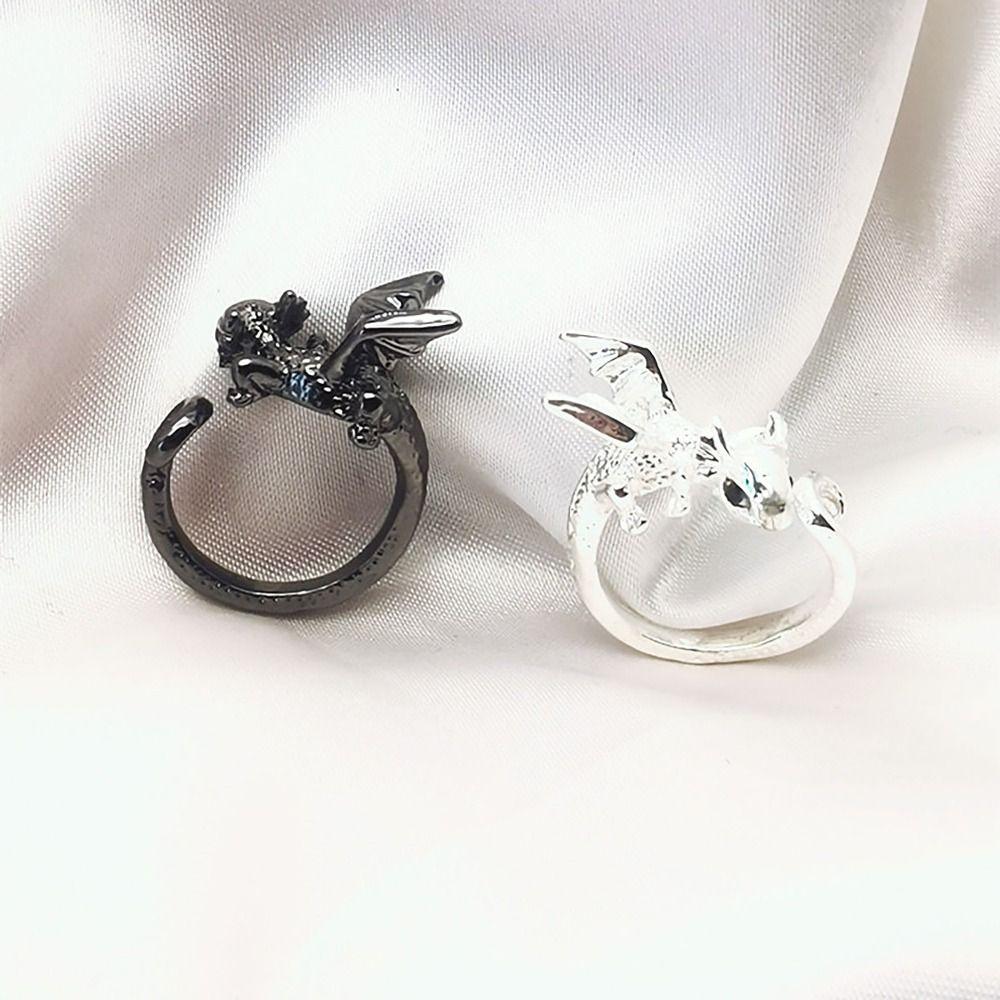 Animal Opening Rings Alloy Couples Rings Vintage Jewelry  Party