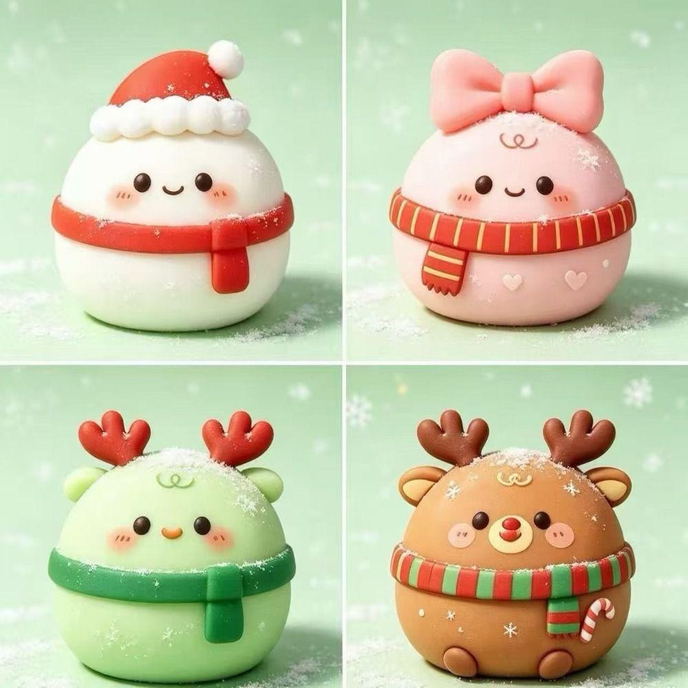 Colorful Design Dumpling Squeeze Toy Low Rebound Christmas Squeeze Toys Home Decoration