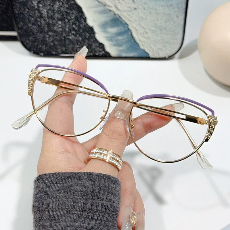 Очки Женские светочувствительные цветные солнцезащитные очки для близорукости можно сочетать с плоскими очками Degree Оправы против синего света Женские солнцезащитные очки