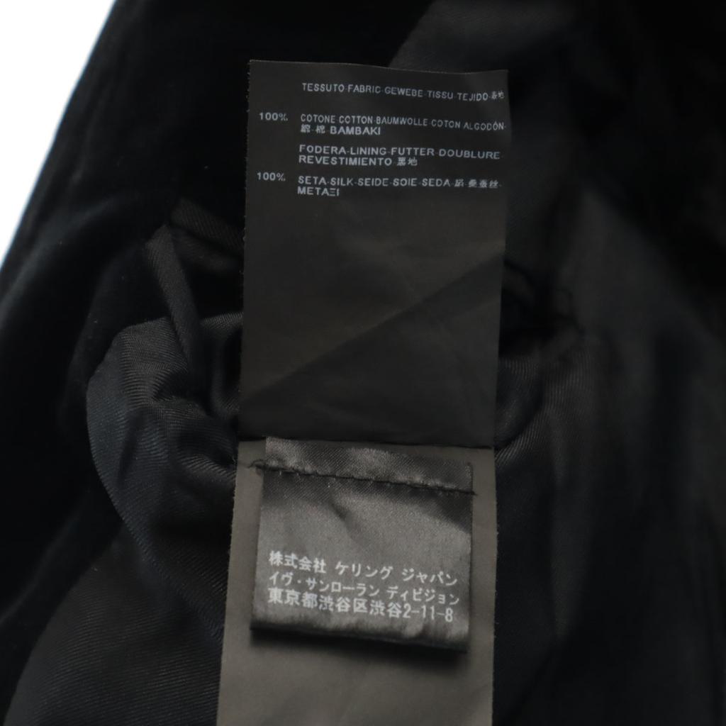 Saint Laurent Итальянский шелковый приталенный жакет F34 черный Женский Б/У
