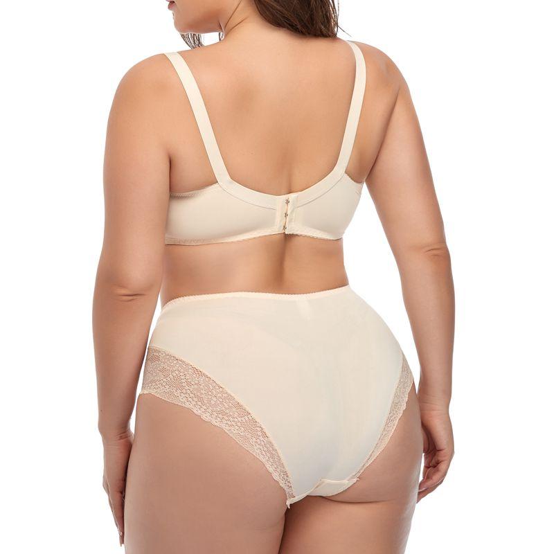 Кружевное нижнее белье с цветочным принтом для женщин, комплект с бюстгальтером больших размеров, чашка D, XL, 2XL, 3XL, 4XL, 5XL, 6XL, бюстгальтеры с полной чашкой и ультратонкие трусы