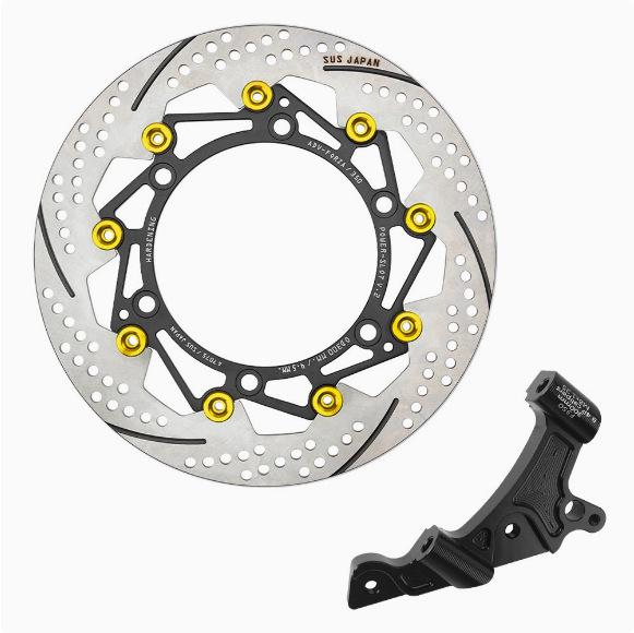 Honda FORZA350 Суппорт Brembo 4-поршневой Адаптер для плавающего тормозного диска 300 мм Кронштейн CNC