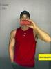 Мужская тренировочная майка Gymshark с быстрой сушкой, без рукавов - Летняя, сетчатая, с круглым вырезом