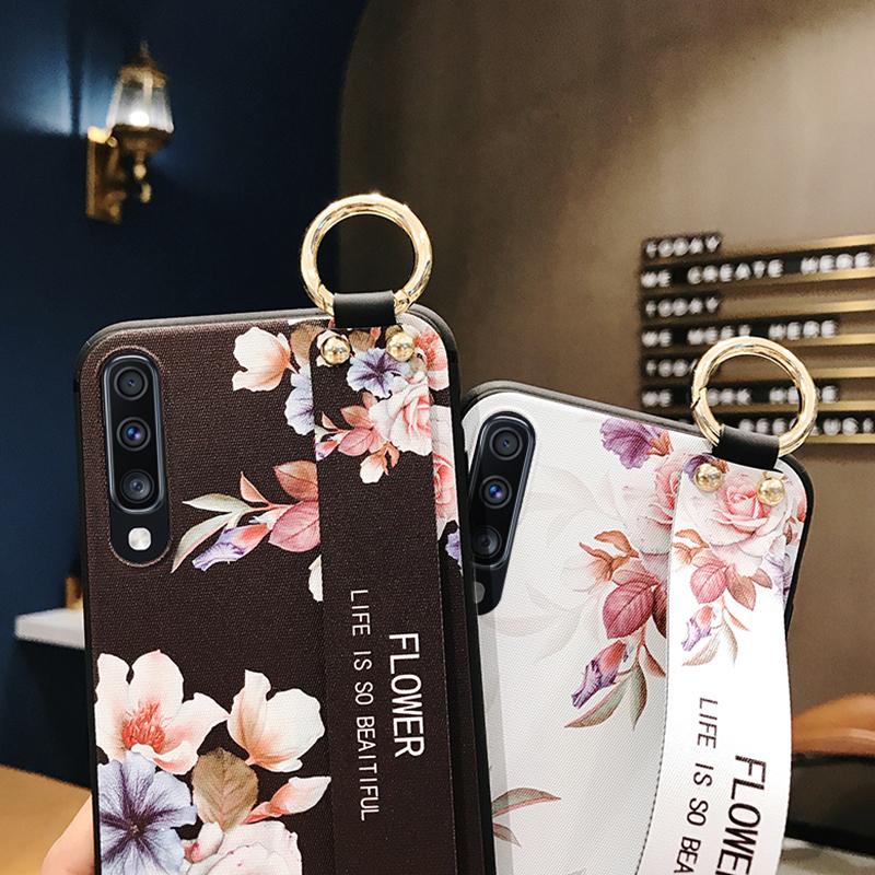 Чехол-держатель для ремешка на запястье для Samsung Galaxy A50, чехол-держатель для Samsung A51 71 A32 A31 Note 10 Lite A10 A70 40 A52 A72 A12, чехлы с тиснением