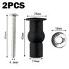 2pcs Expansion Screw Toilet Seat Top Fix Seat Hinge Expansion Screw Screw Hinge Fixings Replacement Toilet Seat Screws