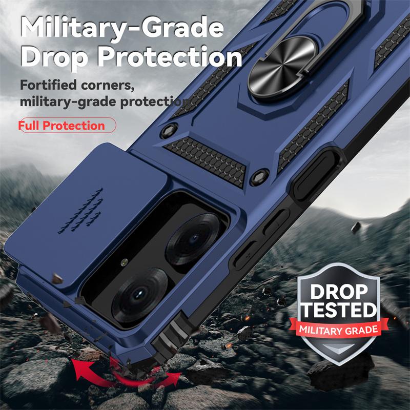 Чехол для Xiaomi Redmi 13C 4G Чехол Автомобильный Магнитный Держатель Кольцо Броня Задняя Крышка Redmi13C Redmy 13C 13 C C13 4G Защитная Крышка для Объектива