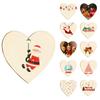 Personalized Custom Wooden Heart Pendant Christmas Decoration Pendant Hanging Decoration