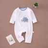 Детский ромпер из чистого хлопка - Мягкая, приятная к коже пижама с длинным рукавом для новорожденных