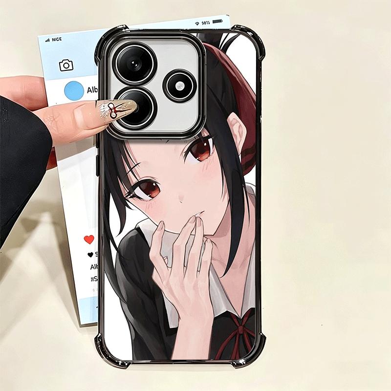 Kaguya Sama Shinomiya Мягкий чехол для телефона для Xiaomi Poco X7 X8 Pro Max X6 X5 X3 F8 Ultra F7 M8 M7 M5S Redmi 15C 15A 15 14C 13C 12C