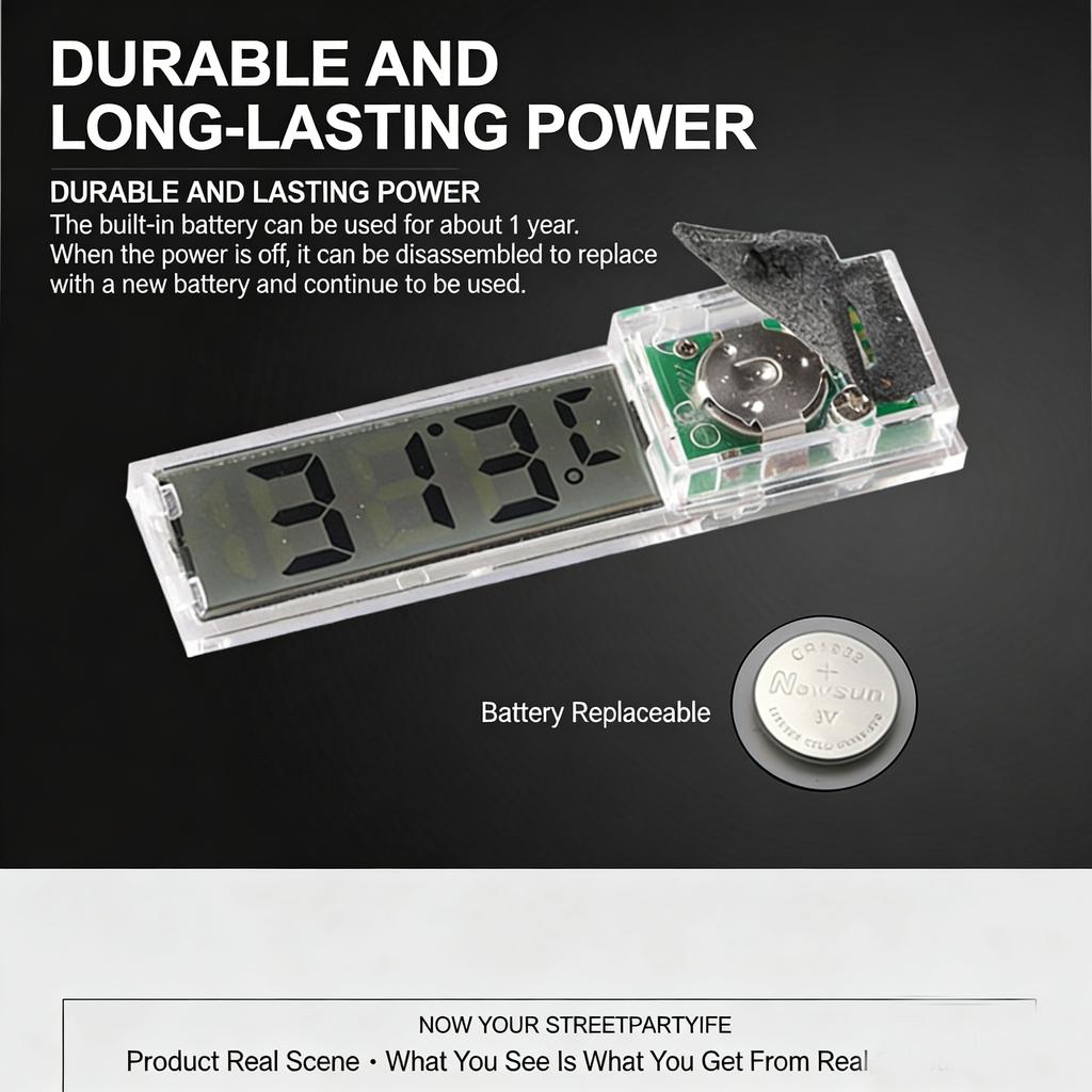Magnetic Reptile Thermometer LCD Digital Display Temperature Humidity Meter Suitable for Temperature Measurement Aquariums