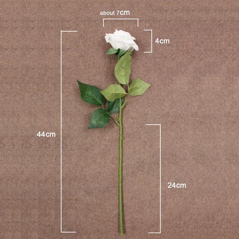 Latex Real Touch Rose Artificial Silicone Rose Flowers for Wedding Home Party Decoration Fake Flower Christmas New Year Gift